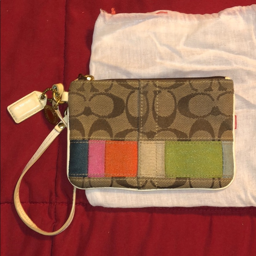 Coach Multi Color Wristlet